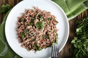 Parsley-lime rice with tuna